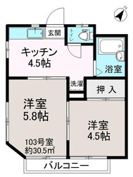 日野台エクセランの物件間取画像